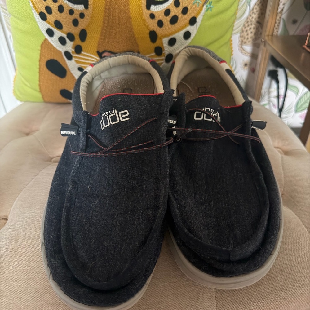 Hey Dude Navy and Gray Lightweight Slip-On Sneakers - Picture 2 of 5